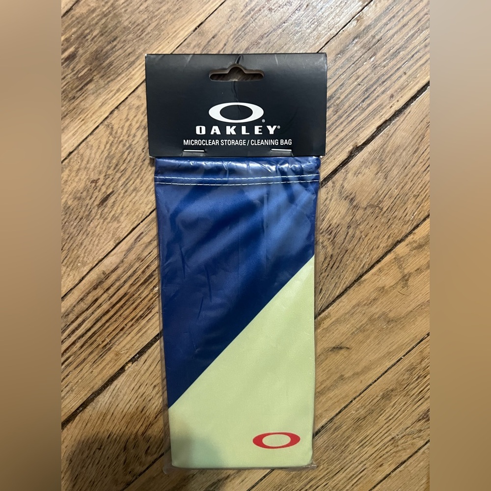 Oakley Navy and Yellow Microfiber Bag